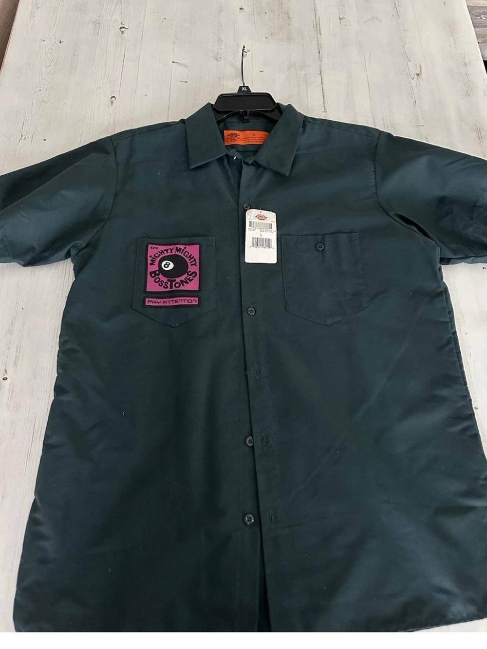Mighty bosstones vintage dickies shirt button down mens new with tags large